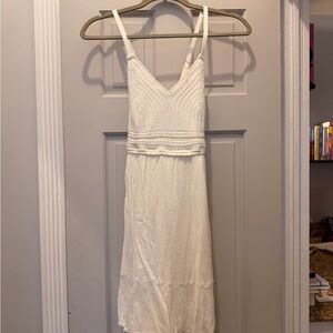 Hollister White Crochet Mini Dress - Worn Once!!